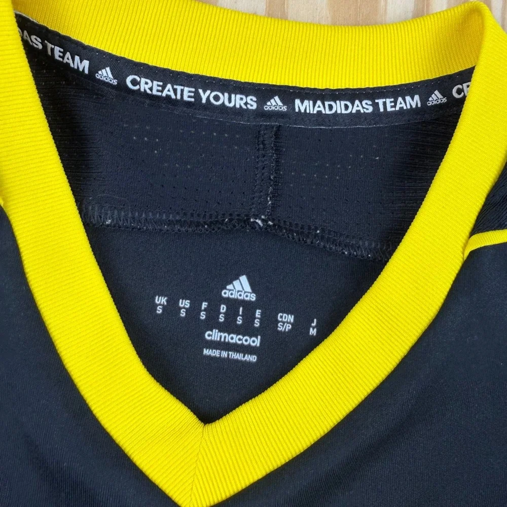 Adidas New Mexico United Meow Wolf Soccer Jersey Mens Small Black Yellow USL